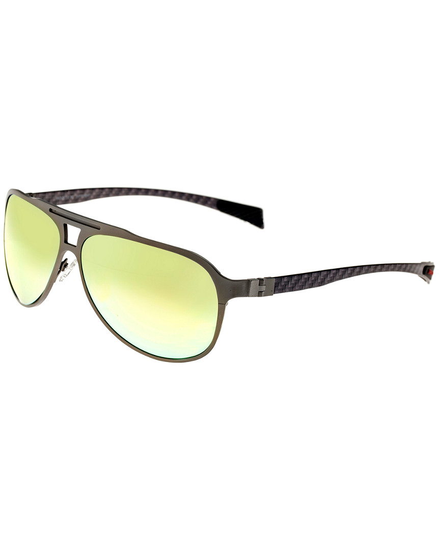Breed Apollo Titanium Sunglasses In Green,silver Tone
