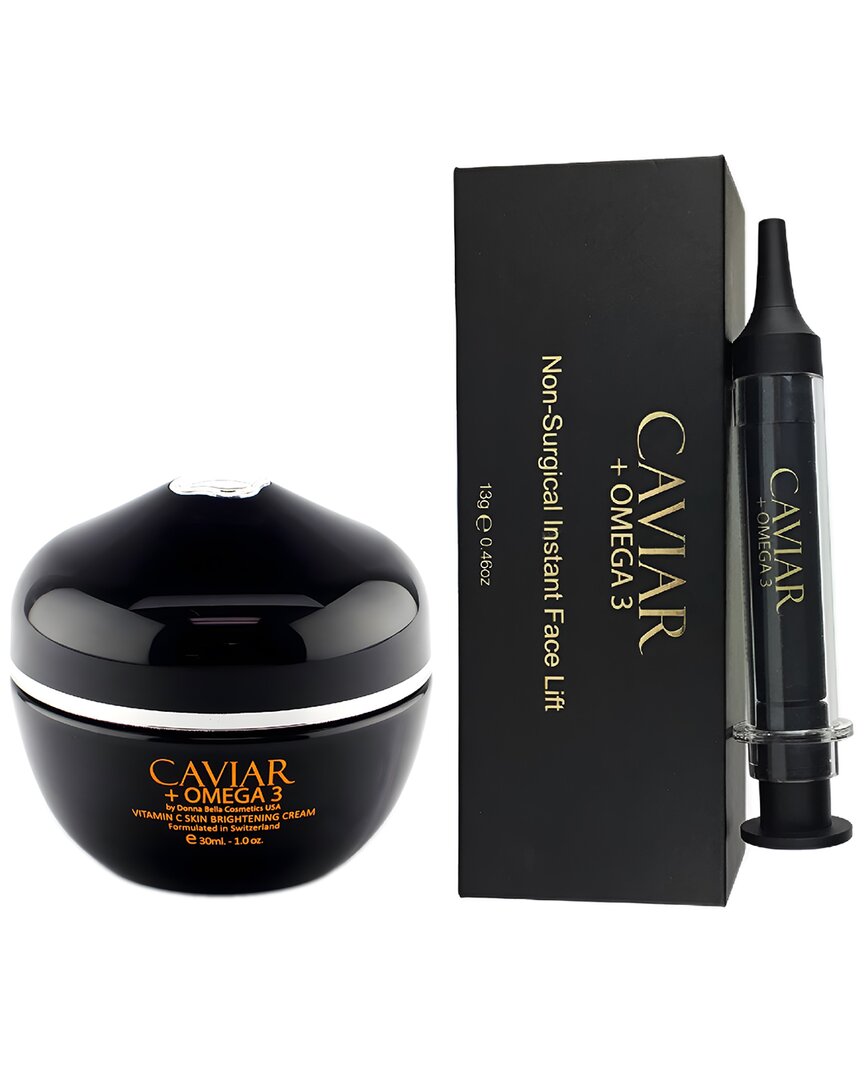 Donna Bella 24k Donna Bella Caviar + Omega 3 Non-surgical Instant Face Lift + Dmae Neck & Chest Moisturizer 2pc Set