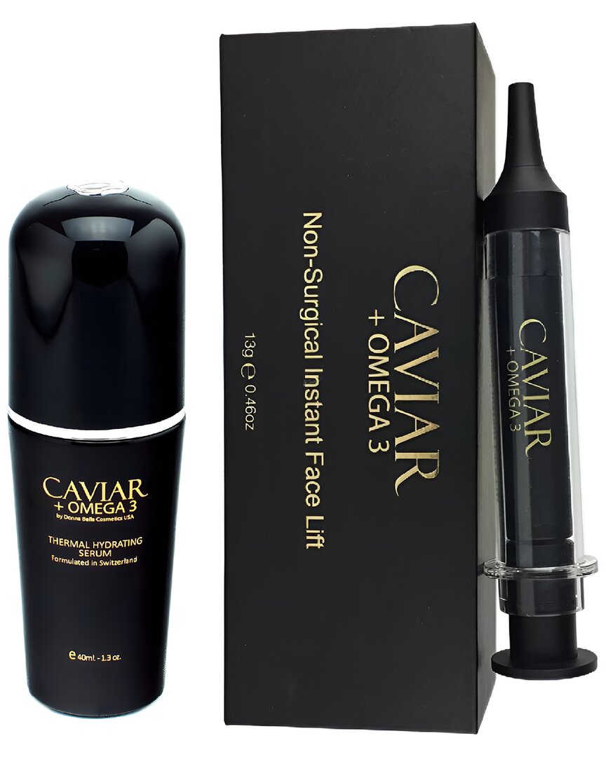 Donna Bella 24k Donna Bella Caviar + Omega 3 Non-surgical Instant Face Lift + Thermal Hydrating Serum 2pc Set