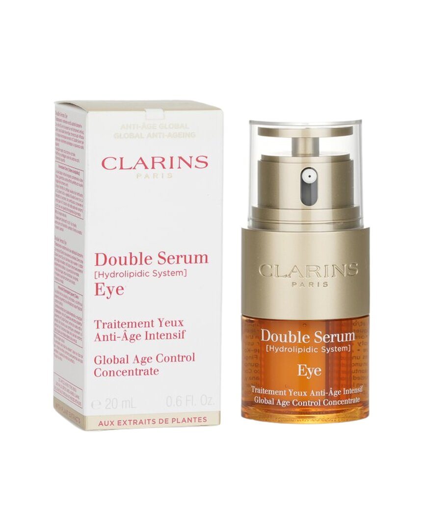Clarins Women's 0.7oz Golden Amber Hue Double Serum Eye In Brown