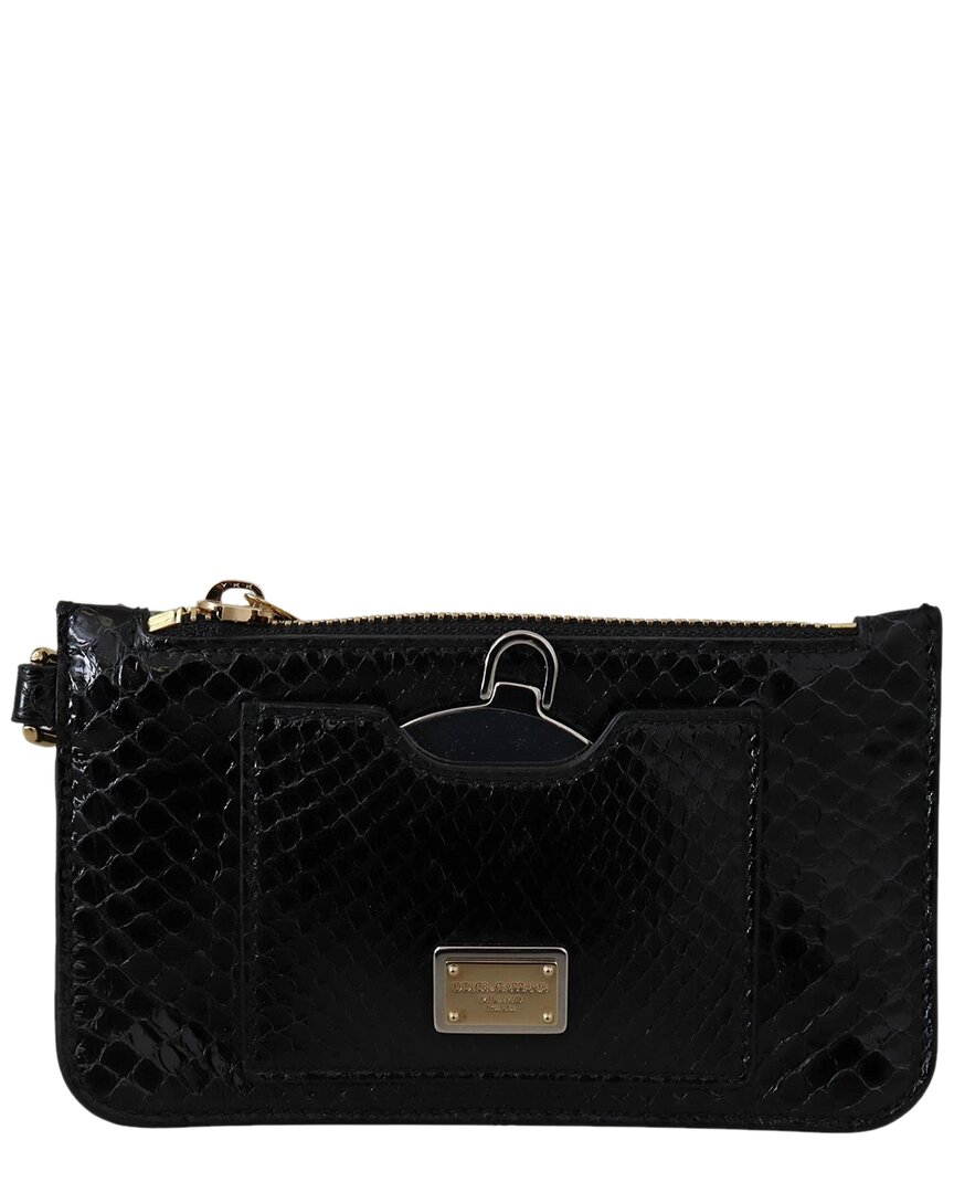 Dolce & Gabbana Leather Wallet In Black