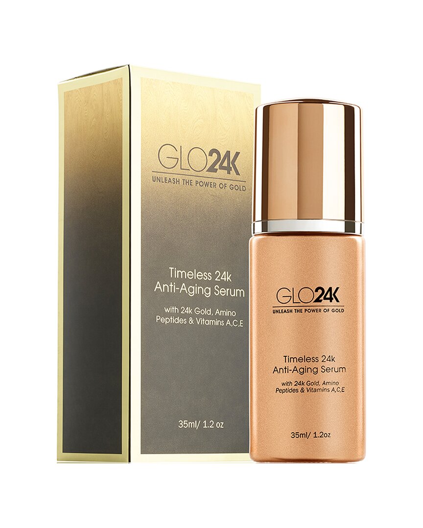 Glo24k 1.2oz Timeless 24k Anti-aging Serum In Transparent