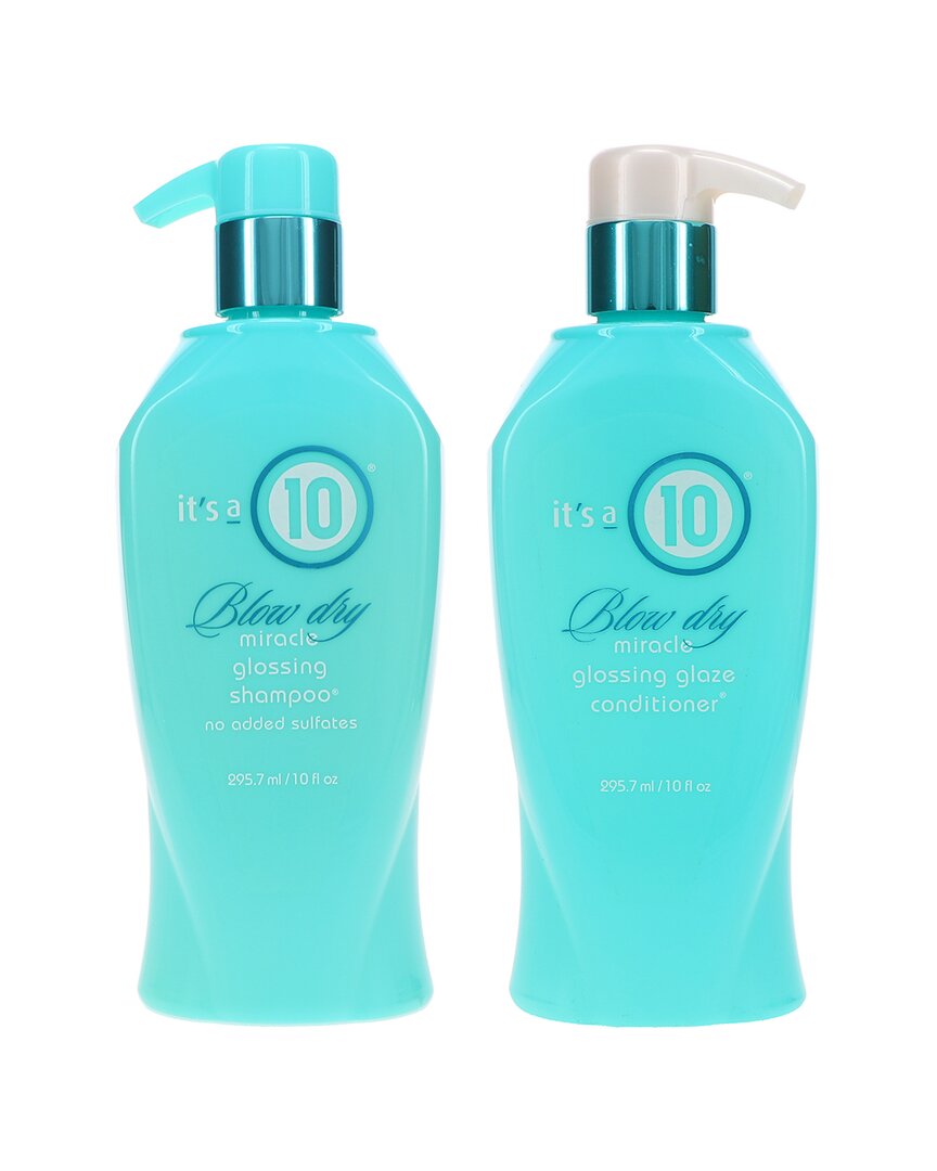 It's A 10 10 & 10 oz Blow Dry Miracle Glossing Shampoo 10 oz & Conditioner 10 oz Combo | Pack
