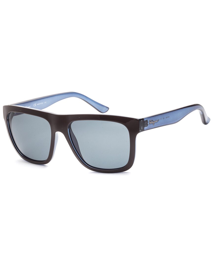 Shop Ferragamo Women's Sf769s 57mm Sunglasses In Black
