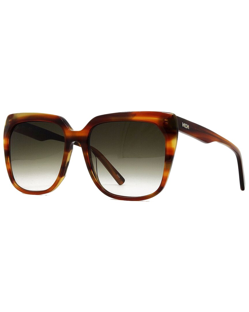 Shop Mcm Women's 701s 57mm Sunglasses In Brown