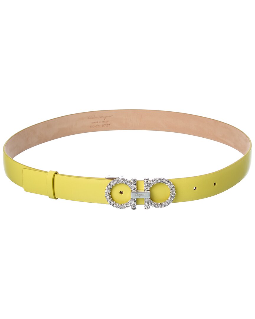 Yellow Ferragamo Gancini Belt Ferragamo Gancini Belt | Yellow | FARFETCH main image 3