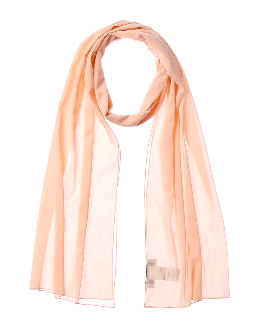 Dolce & Gabbana Chiffon Silk-blend Scarf In Gold