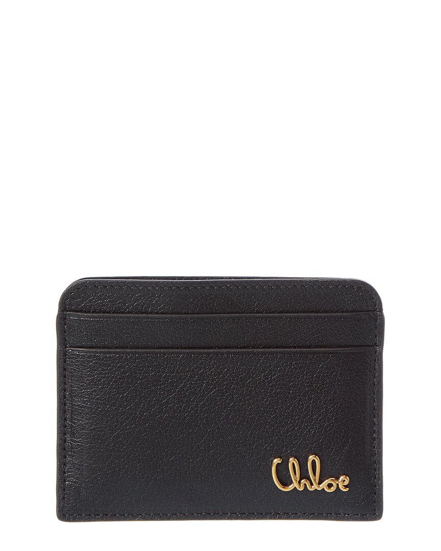 Chloé Logo Leather Card Case