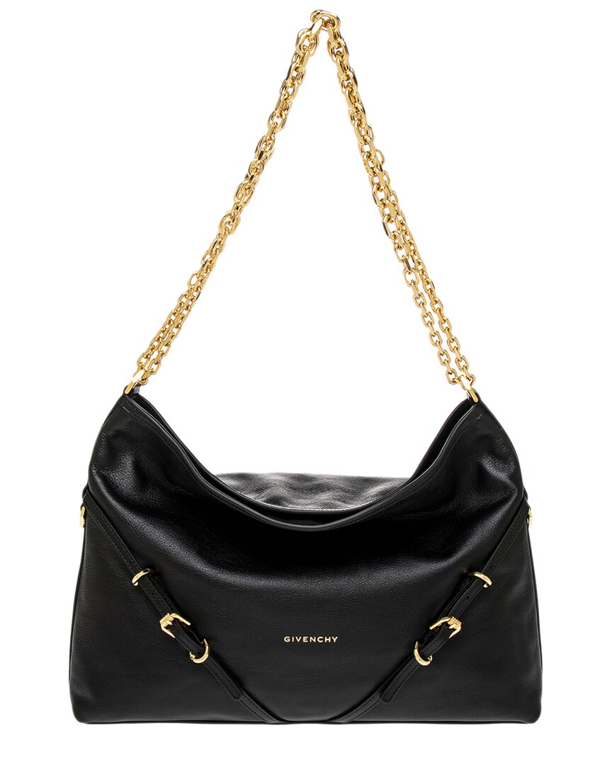 Givenchy Medium Voyou Chain Bag In Leather In Black