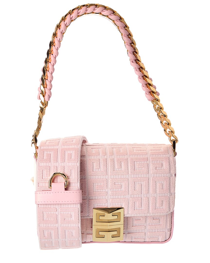 Givenchy 4g Small Leather Crossbody In Pink