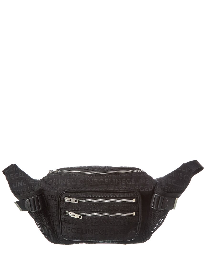 Celine Trekking Canvas Belt Bag In Black