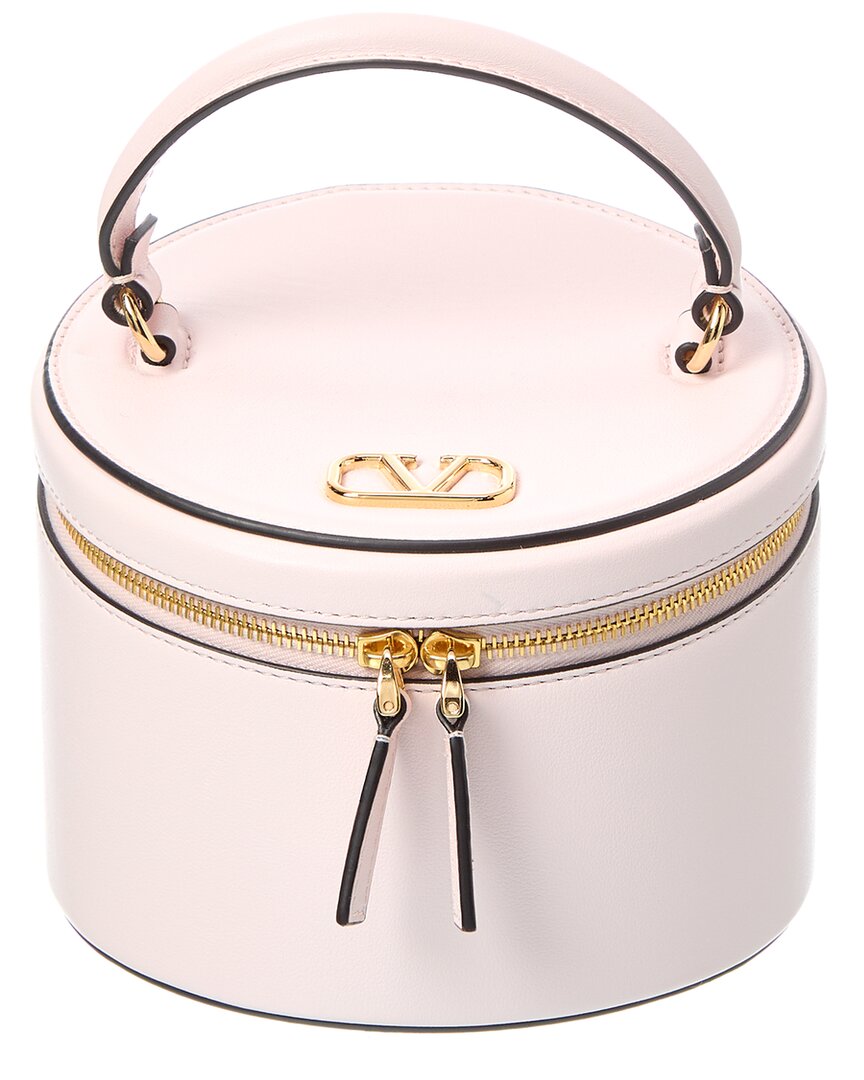 Valentino Garavani Valentino Vlogo Signature Leather Cosmetic Case