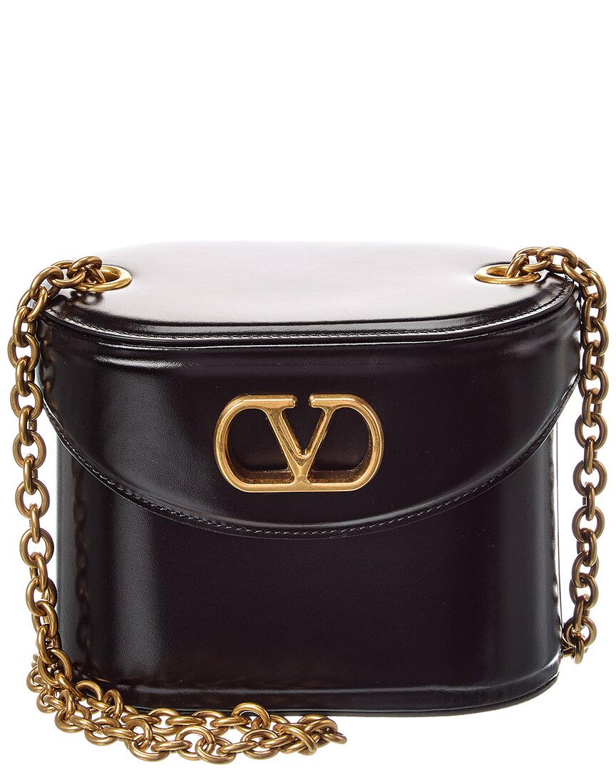 Valentino Garavani Valentino Vain Leather Cosmetic Case In Black