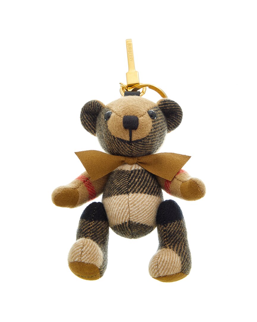 Burberry Thomas Bear Key Ring With Check Pattern In Multi