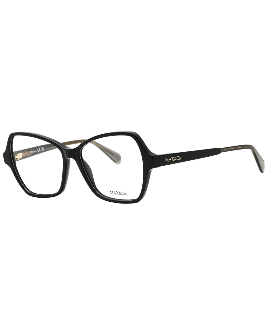 Max & Co By Maxmara Max & Co By Max Mara Women's Mo5031 55mm Optical Frames In Black