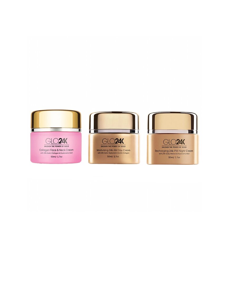 Glo24k Total Rejuvenation Skincare Bundle 24k Moisturizing Set