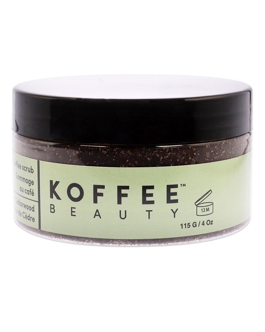 Koffee Beauty 4oz Coffee Scrub - Cedarwood