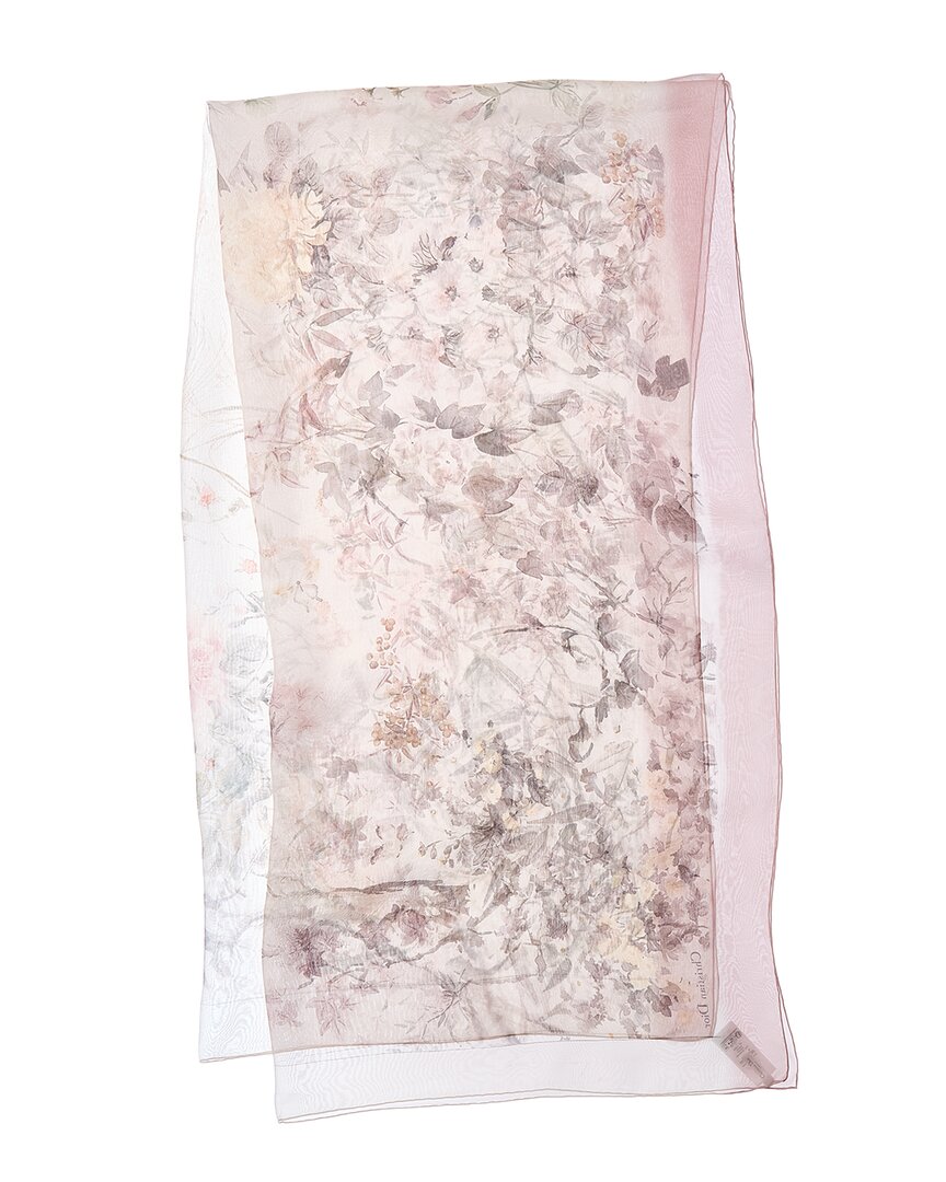 Dior Saisons Silk Scarf In Pink