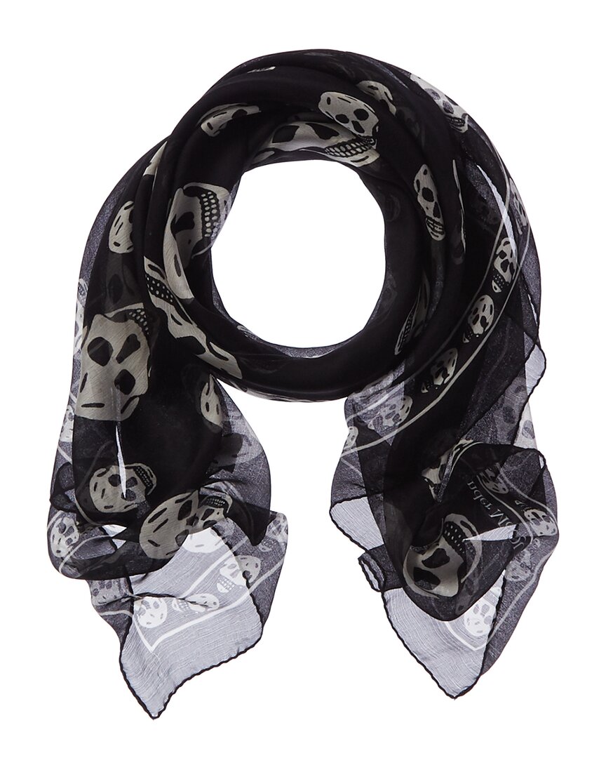 ALEXANDER MCQUEEN ALEXANDER MCQUEEN SKULL SILK SCARF