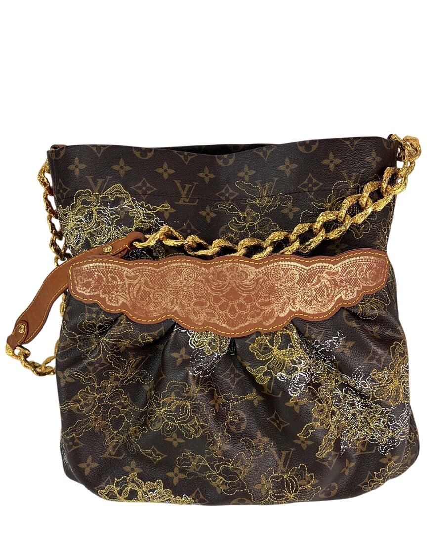 Pre-owned Louis Vuitton Brown Canvas Dentelle Fersen Tote Limited Edition (authentic  Pre-loved)