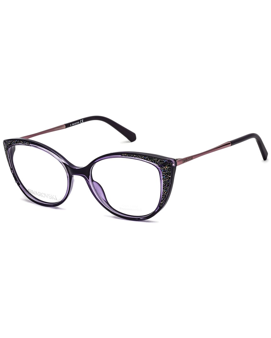 Shop Swarovski Women's Sk5362 53mm Optical Frames In Purple