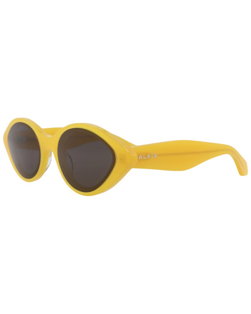 Alaïa Cat Eye-frame Recycled Acetate Sunglasses In Yellow