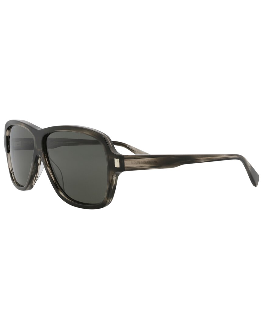 Saint Laurent Men's Sl609carol 62mm Sunglasses In Gray