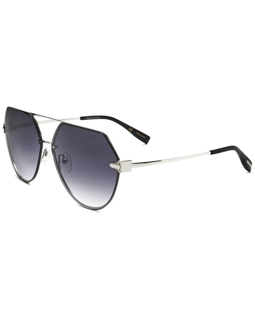 Trussardi Unisex Str454fl 003bs 63mm Sunglasses In Black