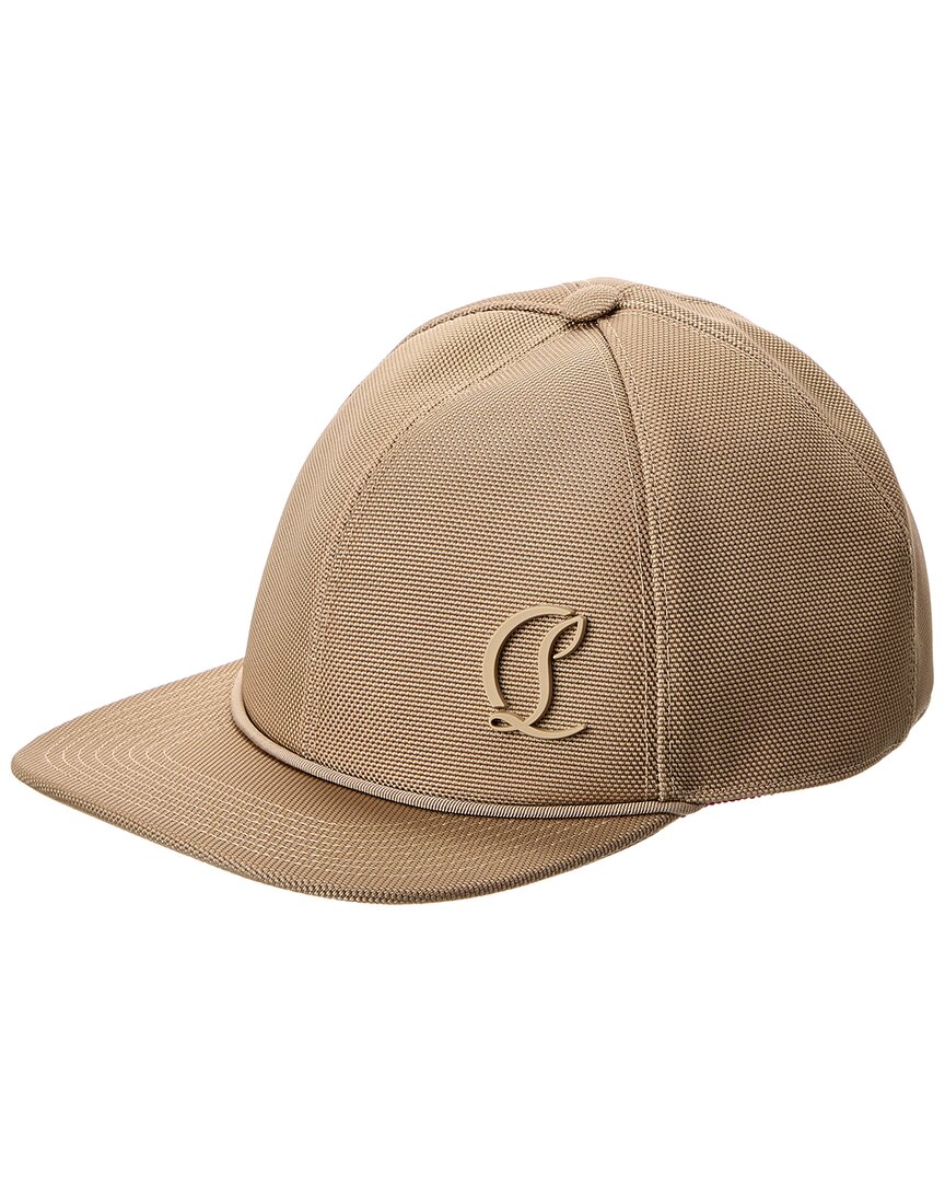 Christian Louboutin Mooncrest Baseball Cap In Brown