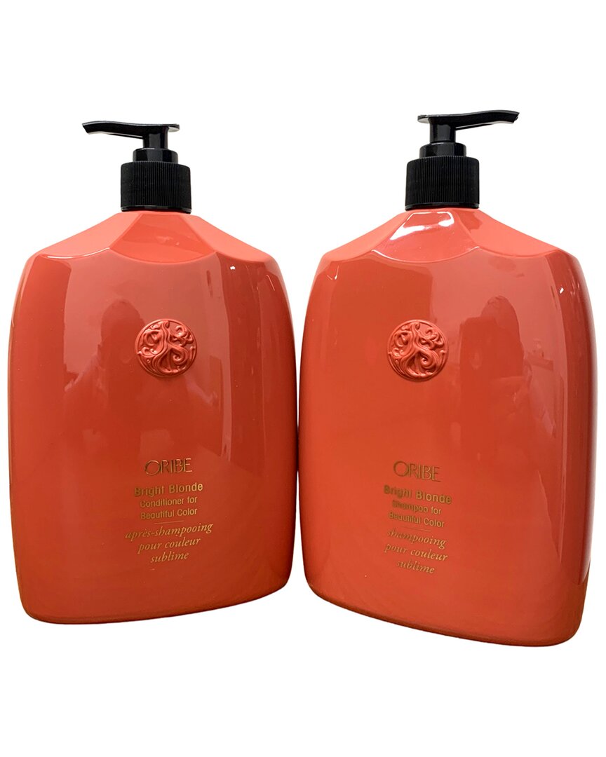 Oribe 33.8oz Bright Blonde Shampoo & Conditioner For Beautiful Color Set