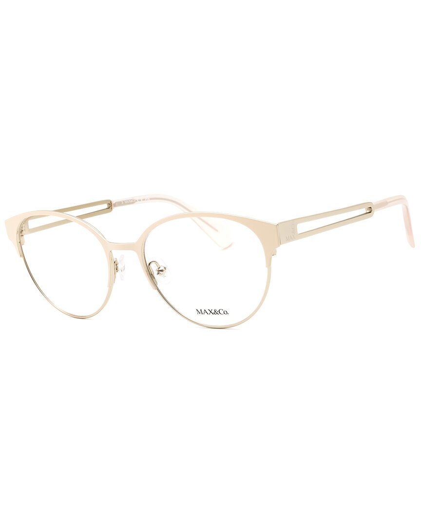 Max & Co By Maxmara Max & Co By Max Mara Women's Mo5124 54mm Optical Frames In White
