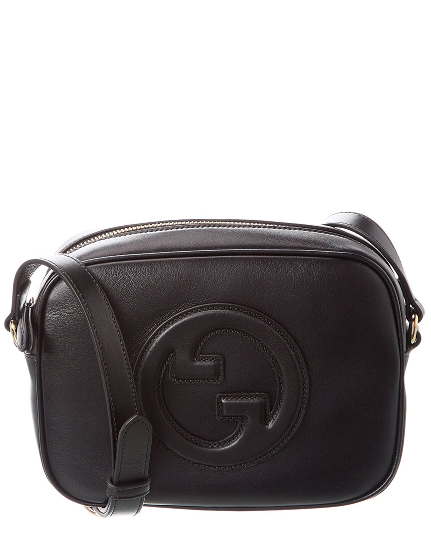 Gucci Blondie Small Leather Camera Bag In Black