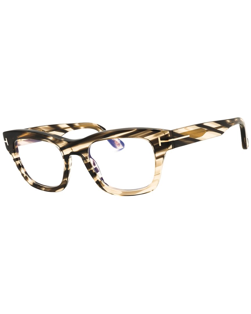 Tom Ford Unisex 52mm Optical Frames In Beige