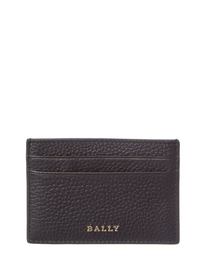 Bally Cynthia Leather Card Case In Black