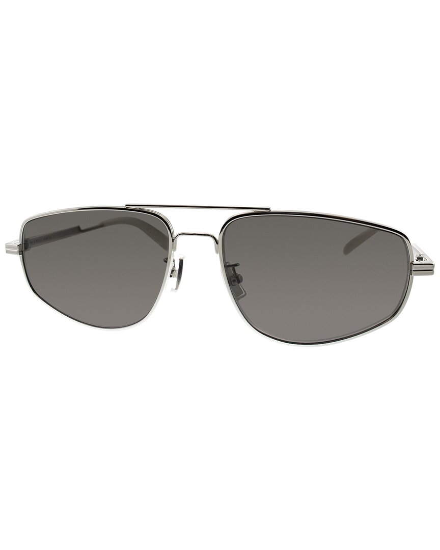 Bottega Veneta Unisex 59mm Sunglasses In Silver