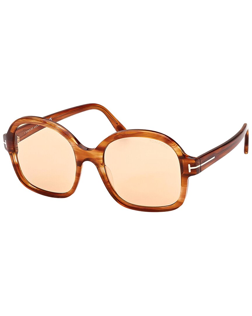 Tom Ford Women's Ft1034 57mm Sunglasses In Brown
