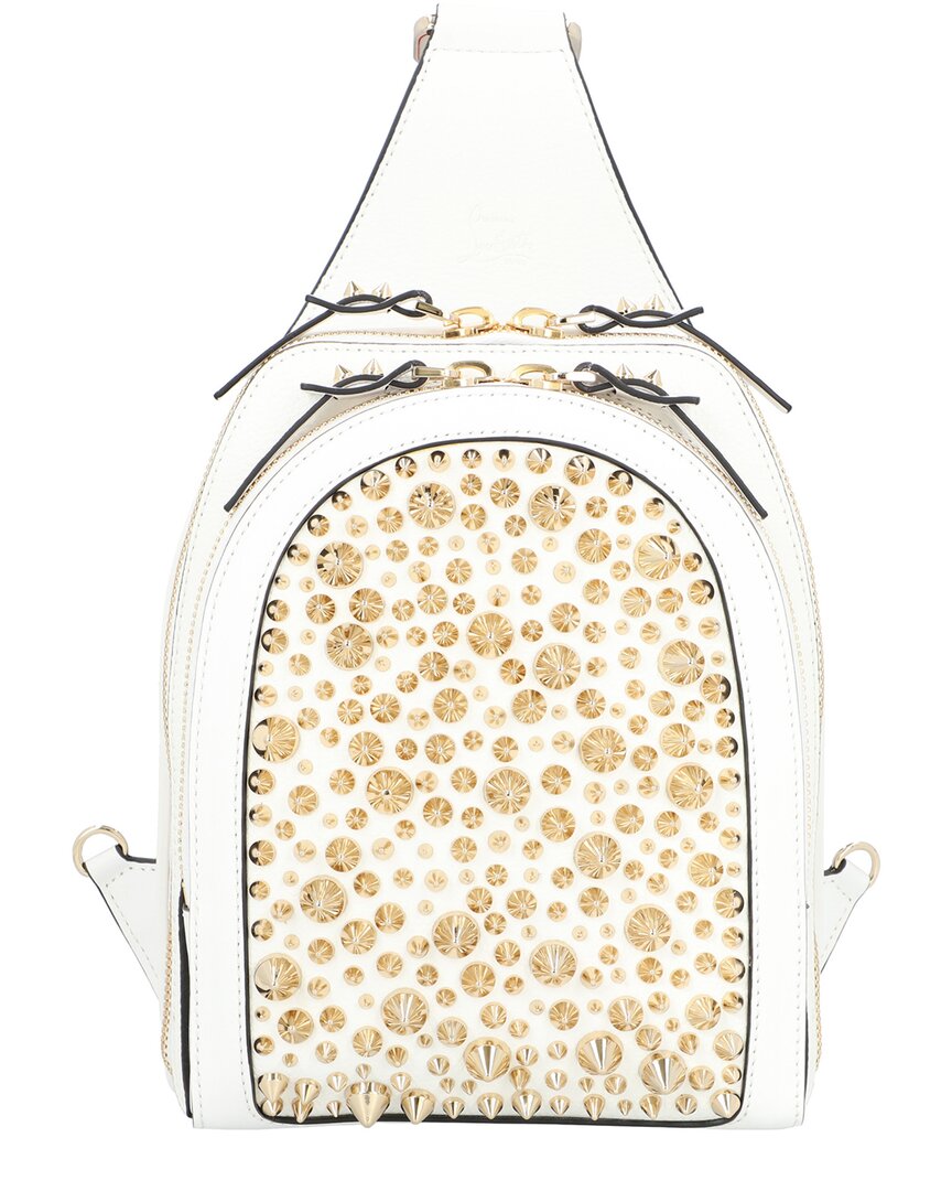 Christian Louboutin Leather Crossbody In White