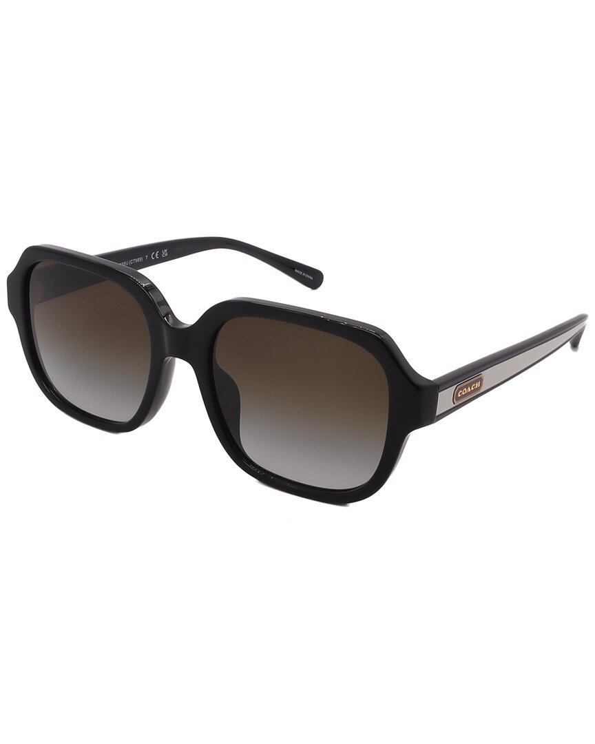 Coach Sunglasses Hc8335u-50027z-53-18-140 Non-polarized In Black