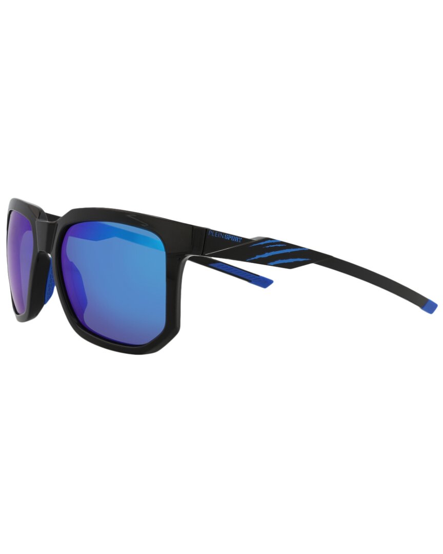 Philipp Plein Men's Ssp011 56mm Polarized Sunglasses In Blue