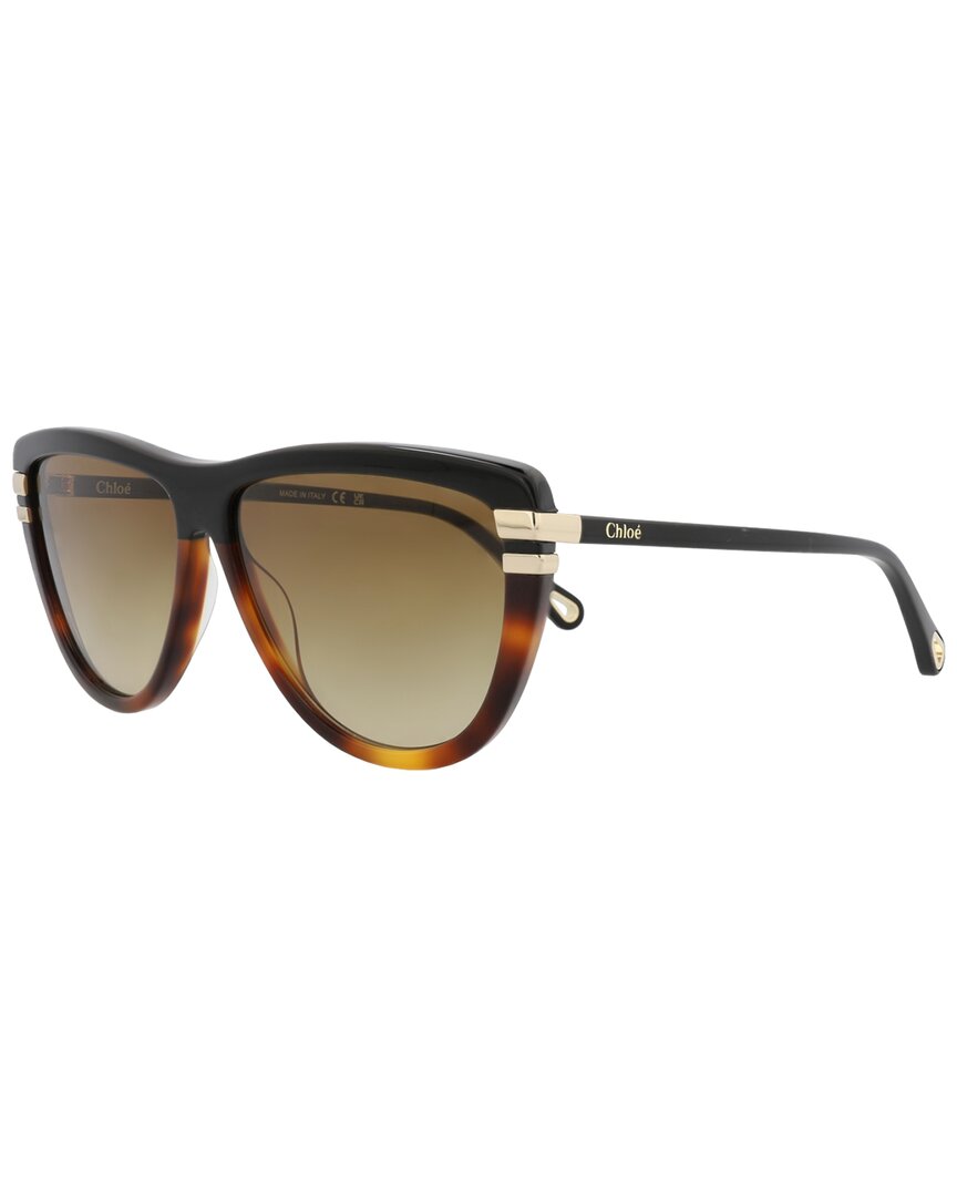 Chloé Square-frame Recycled Acetate Sunglasses In Brown
