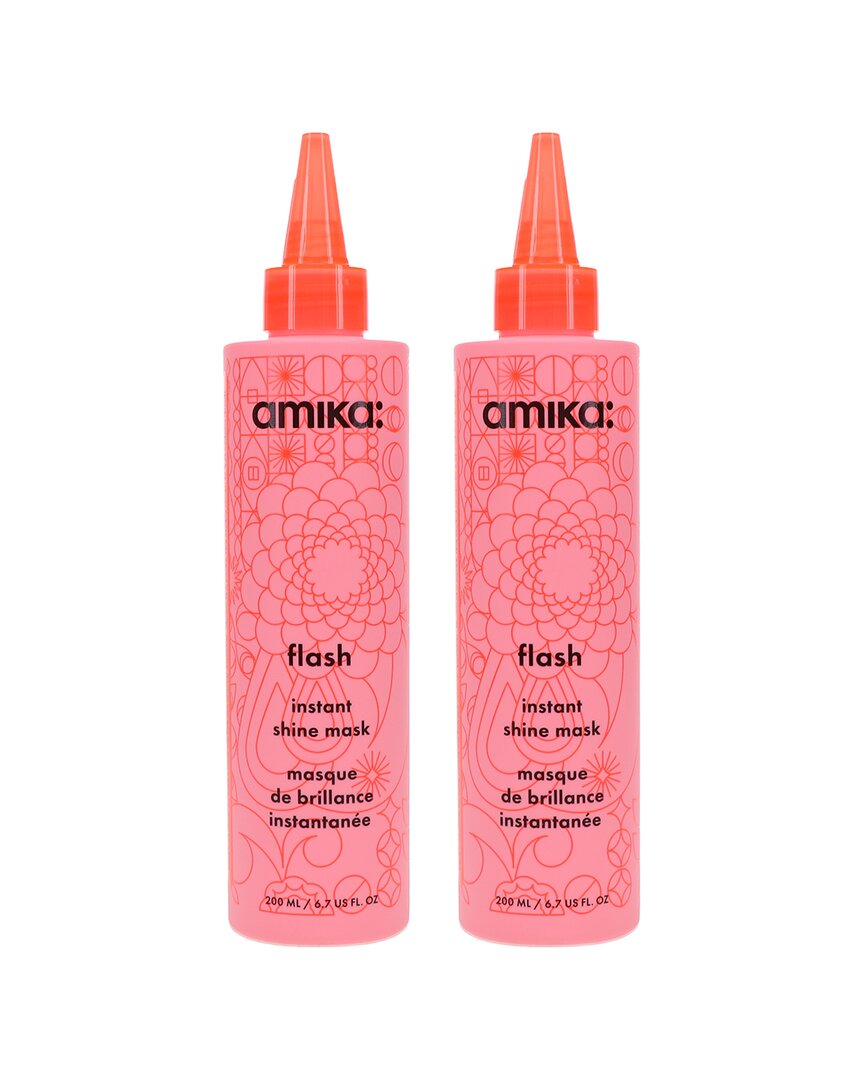 Amika 13.4oz Flash Instant Shine Mask 2 Pack