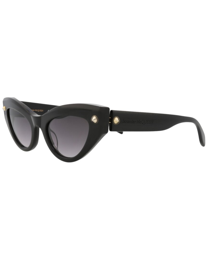 Alexander Mcqueen Cat Eye-frame Recycled Acetate Sunglasses In Black