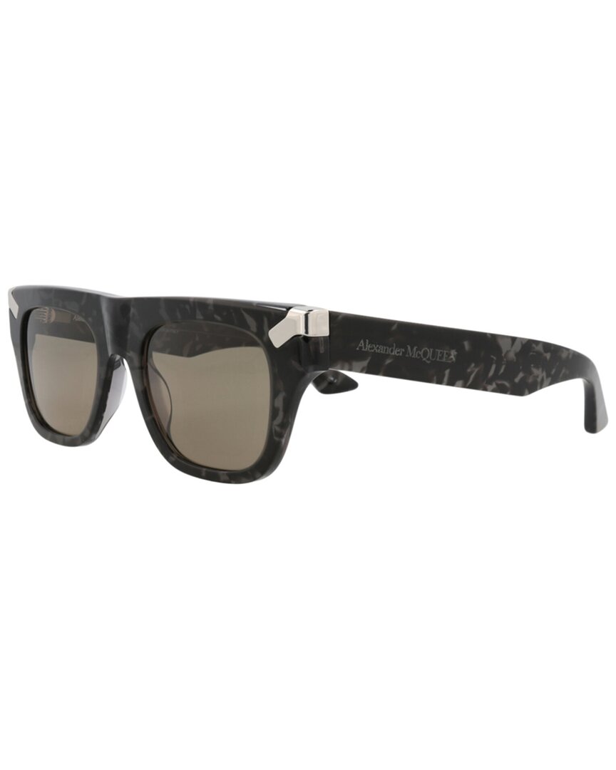 Alexander Mcqueen Men's Am0441s 51mm Sunglasses In Brown