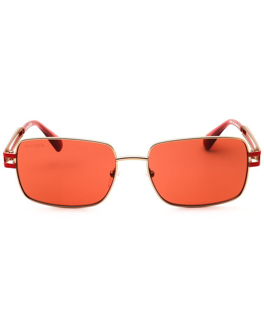 Max & Co By Max Mara Women's Mo0090 54mm Sunglasses In Red