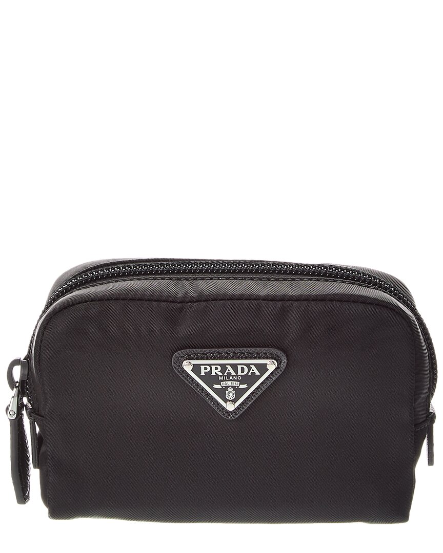 Prada Re-nylon Necessaire Cosmetic Case In Black