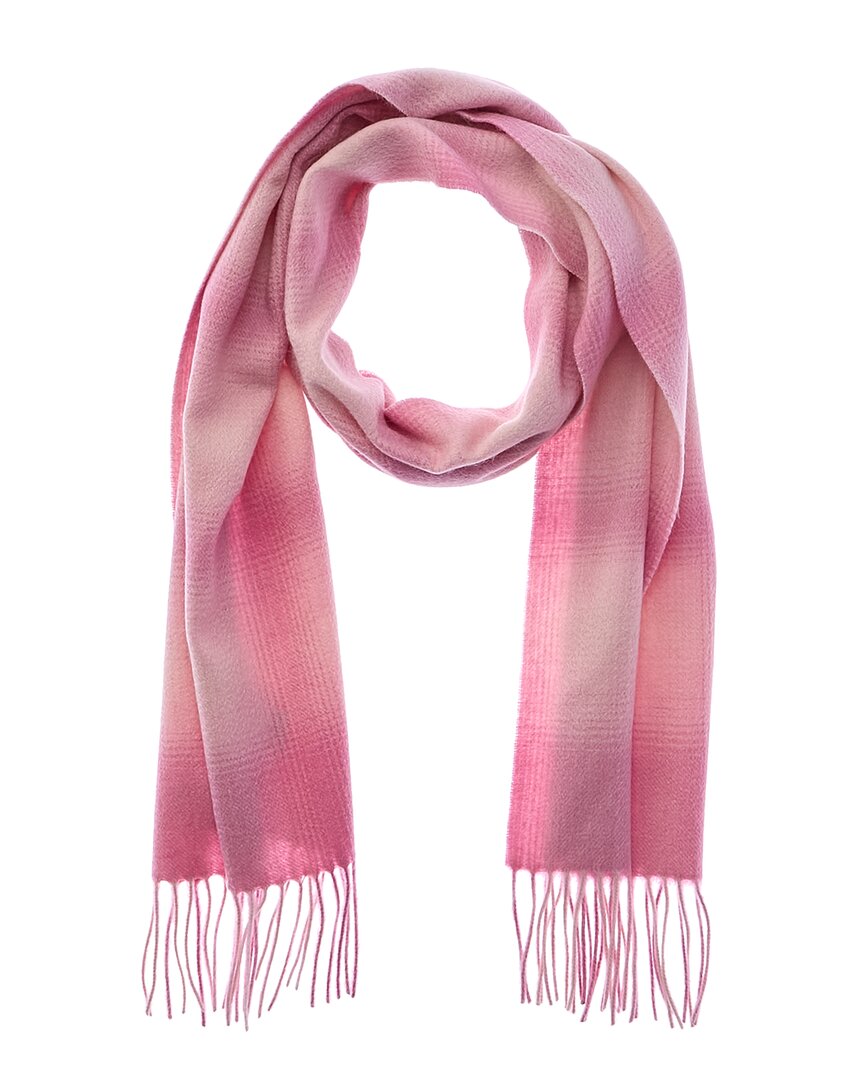 Phenix Woven Cashmere Ombre Scarf In Pink