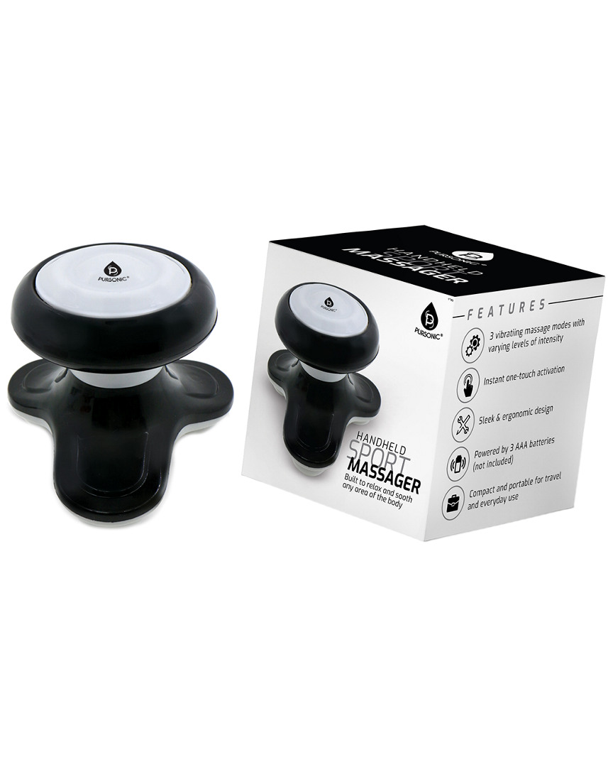 Pursonic Handheld Electric Massager In Black