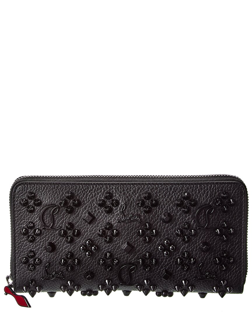Christian Louboutin Panettone Studded Leather Zip Around Wallet