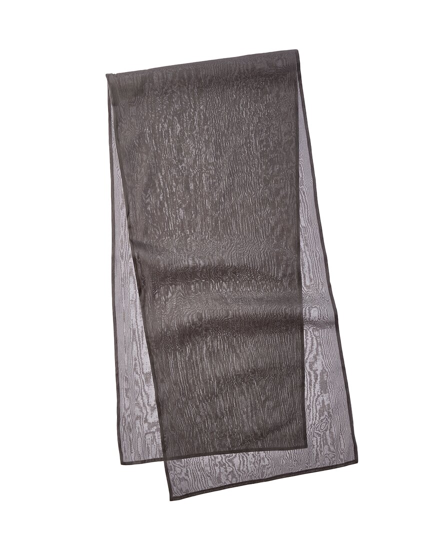 Max Mara S  Silk-blend Scarf In Grey