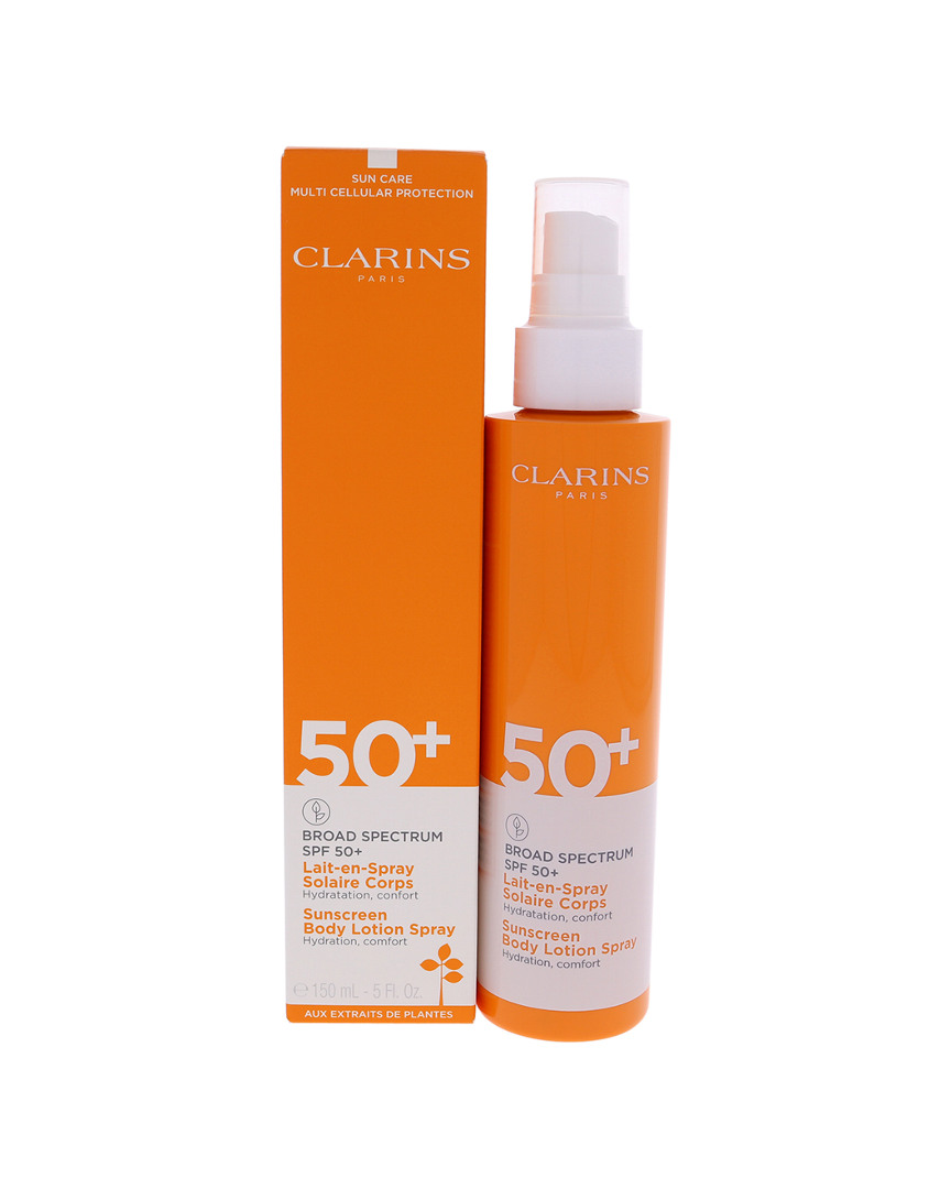 Clarins Unisex 5oz Sunscreen Body Lotion Spray In White